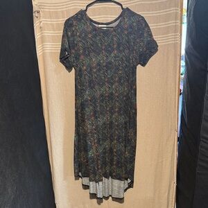 LuLaRoe High Low Dress with Geometric Pattern